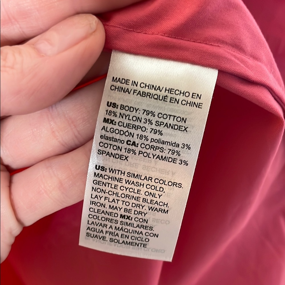 Chico's Rose Pink V-Neck Bell Sleeve Blouse - Picture 4 of 4